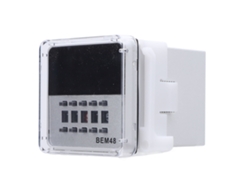 Relé De Tiempo Digital Con Led Retardo De Encendido 0.01s-99h Montaje Rail Din 1no 1nc