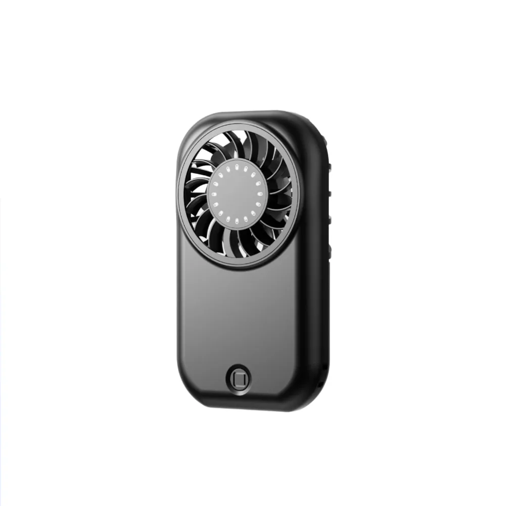 Ventilador portátil de mano EIFSON, 5 velocidades, 1200 mAh, 11000 RPM, negro.