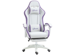 Silla Gaming Ergonómica Reclinable 135 Soporte Lumbar Blanca