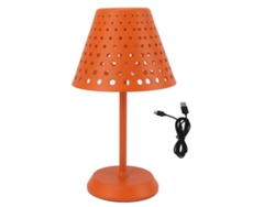 Rebe-lámpara De Mesa Inalámbrica Recargable Led Con Toque Regulable Para Dormitorio, Sala De Estar, Oficina Naranja