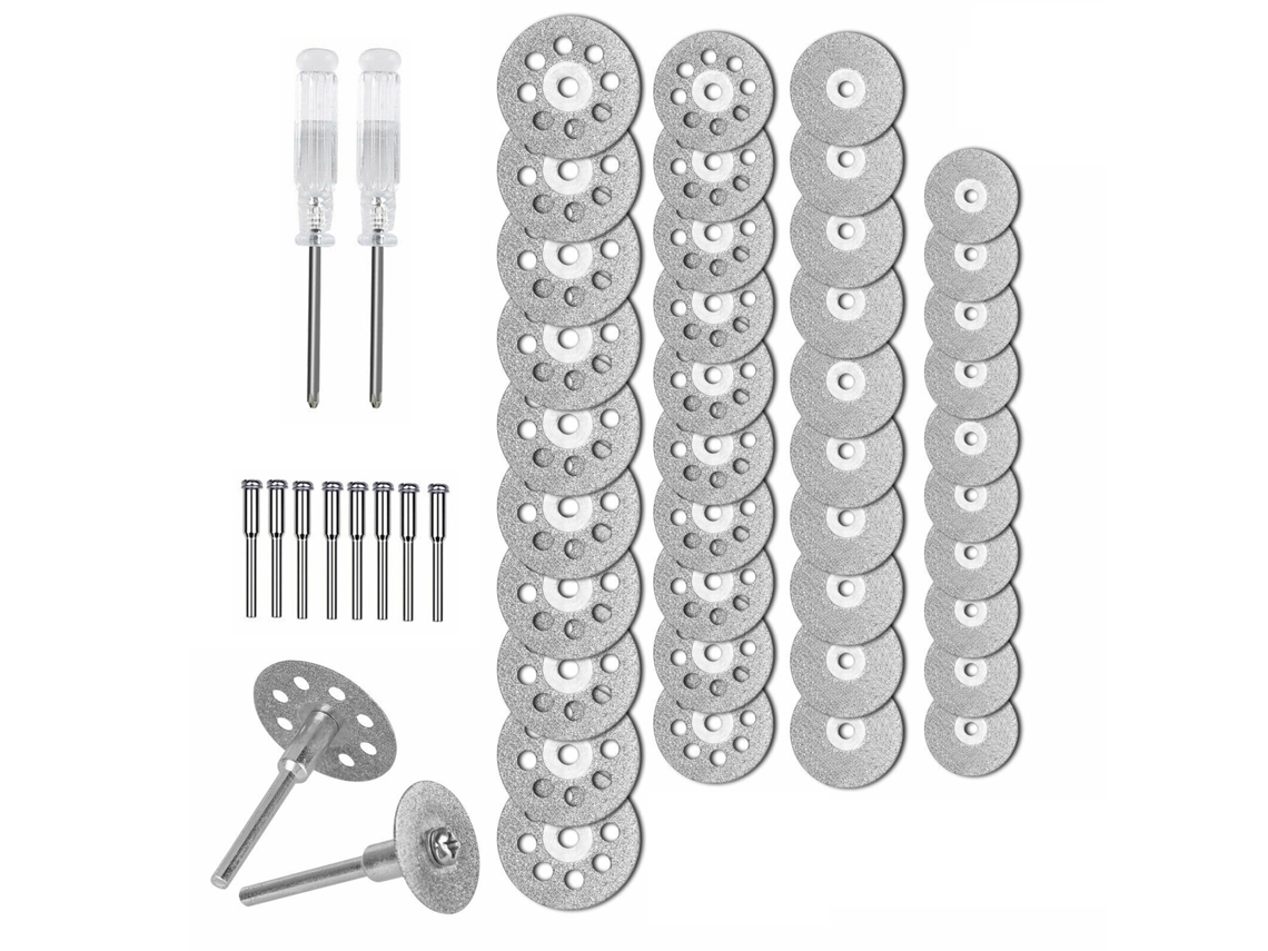 Kit De 50 Discos De Corte De Diamante Para Herramientas Rotativas Y Amoladoras De Metal.