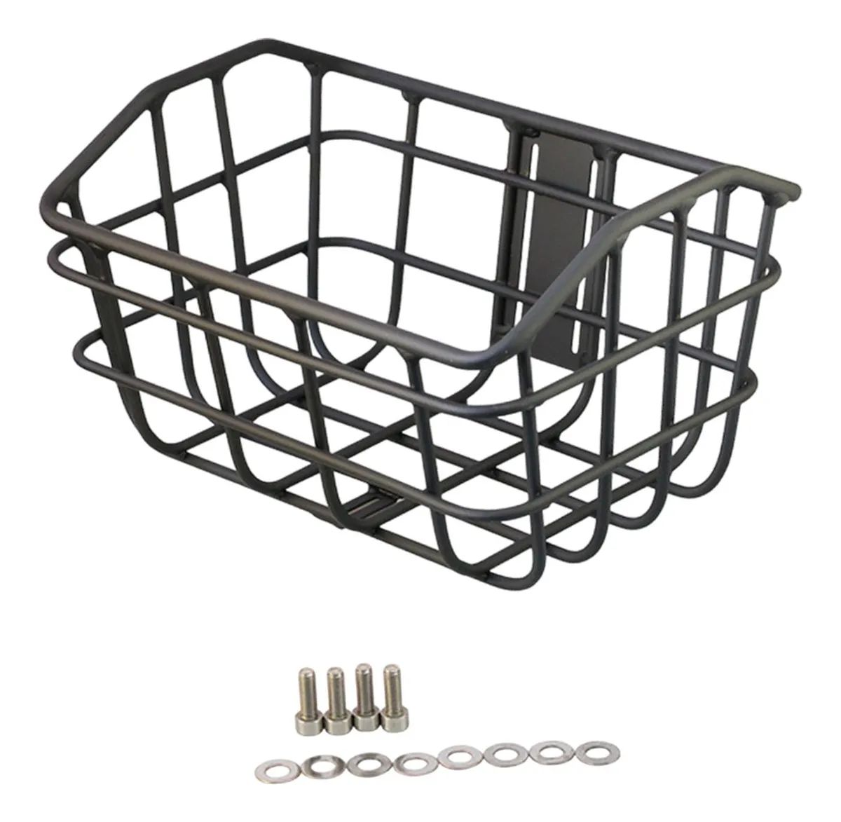 Cesta de bicicleta de aleación negra, accesorios Vayotoy