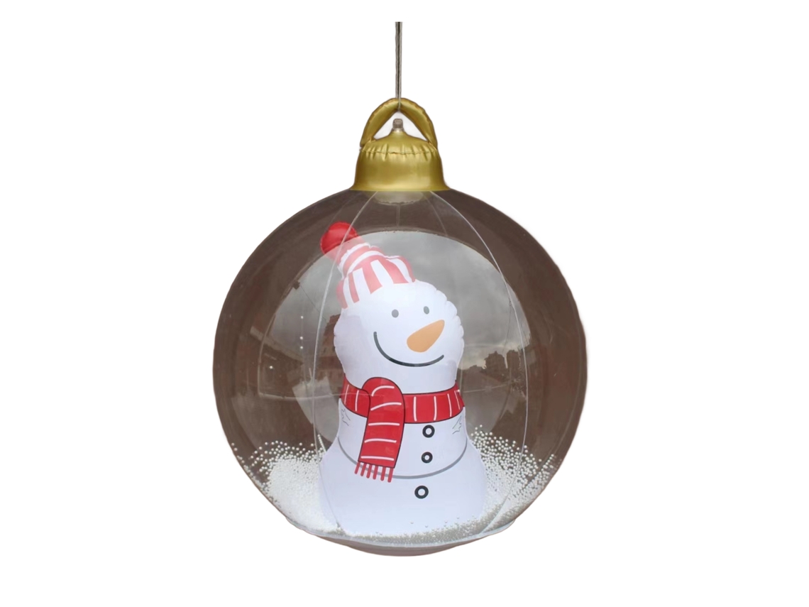 2026-bola De Navidad Gigante Inflable Con Luz, Decoración Navideña Exterior Iluminada