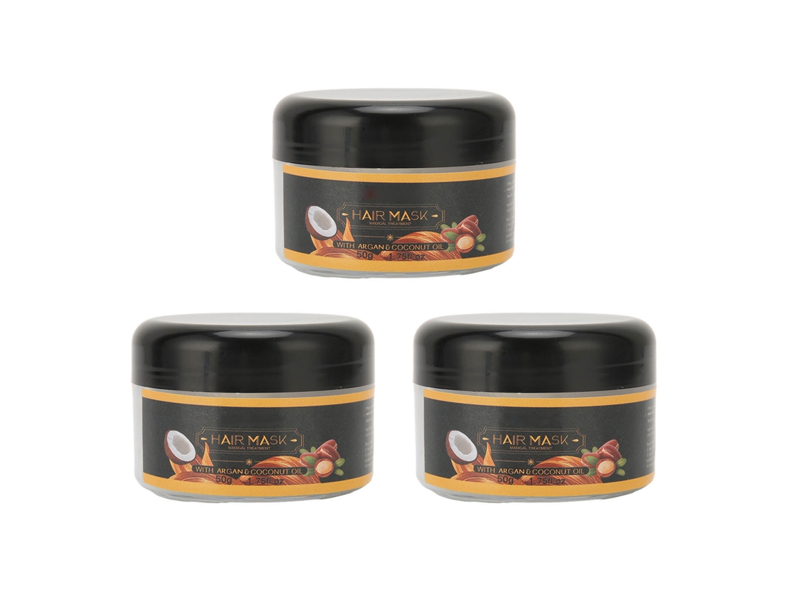 3 mascarillas capilares acondicionadoras naturales nutritivas de hidratación profunda para cabello encrespado, estilo salón.
