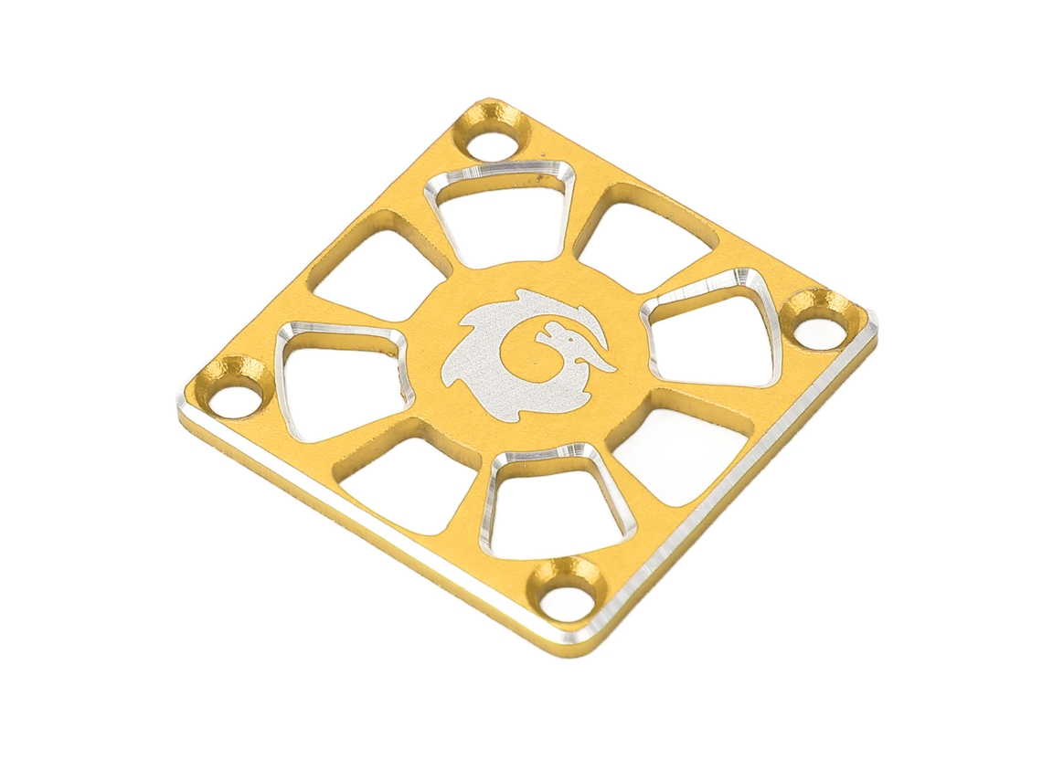 Cubierta del ventilador de refrigeración RC, aluminio dorado