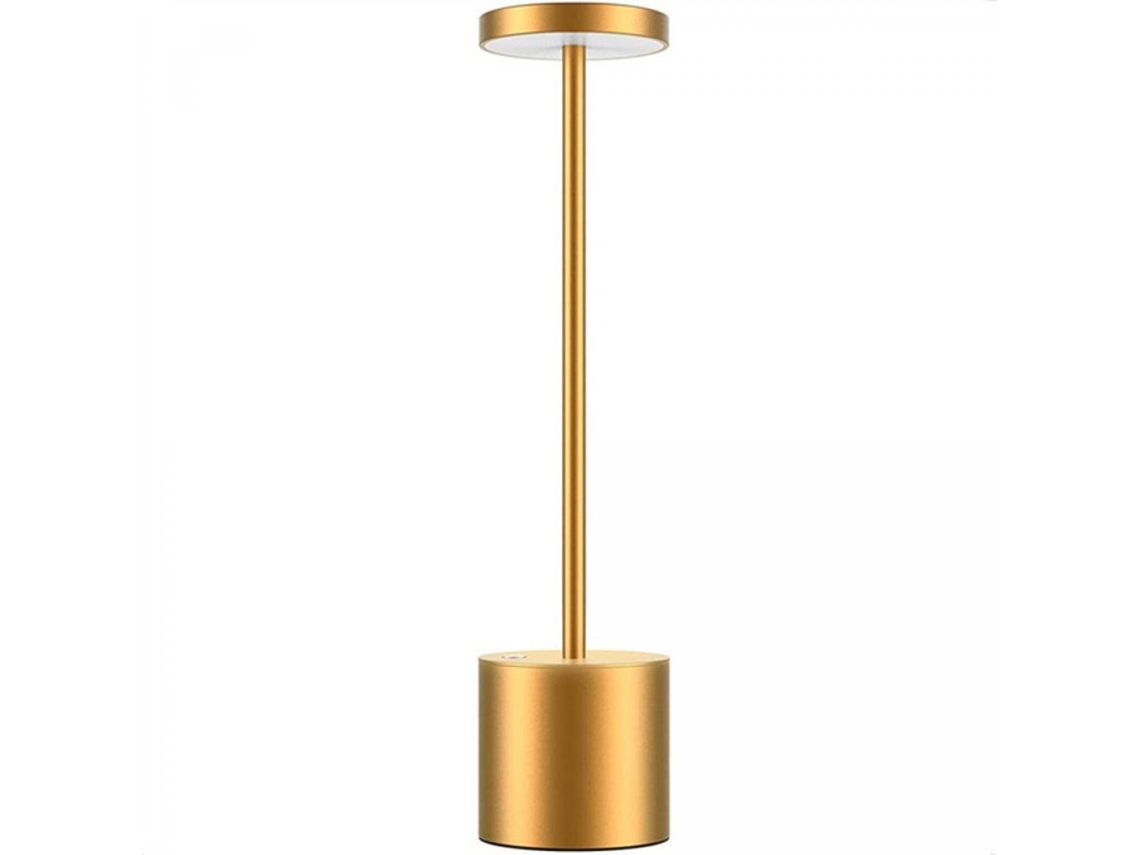Lâmpada Led Sem Fio Lâmpada Portátil De Bateria Recarregável Usb Com Economia De Energia Brilho De Nível 2 Mesa De Cabeceira De Liga De Alumínio De