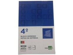 Cuaderno de entrega LIDERPAPEL Entrega vertical de 3 maneras (50 Hojas)