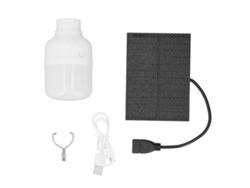Lámpara Solar Led Portátil Recargable Con Panel Solar Para Camping Y Emergencias.