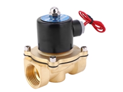 Válvula solenoide de latón normalmente cerrada 2w250-25 de 1 pulgada BSPP para aire, agua y aceite AC220/DC24/12V