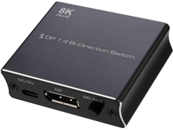 Convertidor De Conmutación Dp 8k 1.4 Bidireccional 2x1 1x2 Compatible Con 4k 120hz 30hz