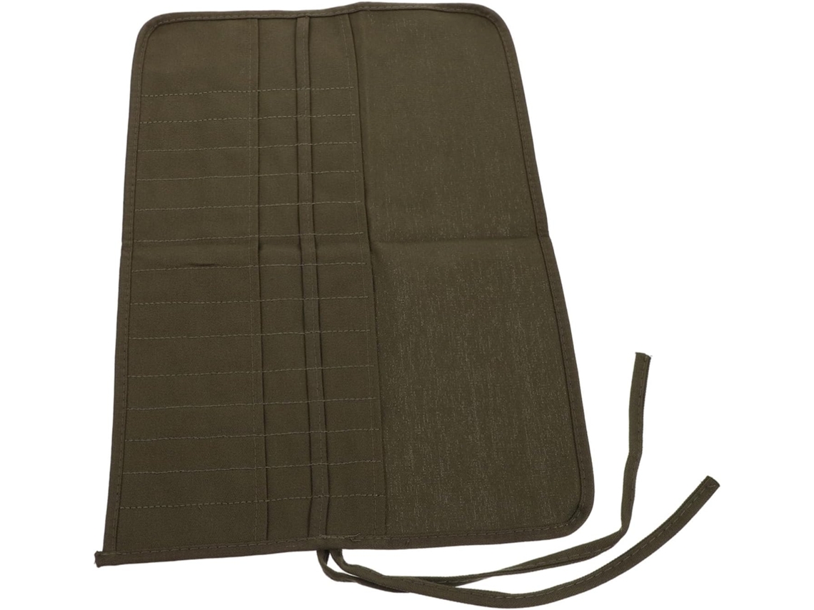 Juego de pinceles Slowmoose Organic Canvas, grandes, enrollables, 30 bolsillos.