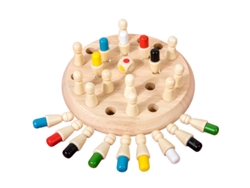 Juego de ajedrez de memoria de madera, juguete educativo Montessori para familias, niños y adultos, DIGITALLAB