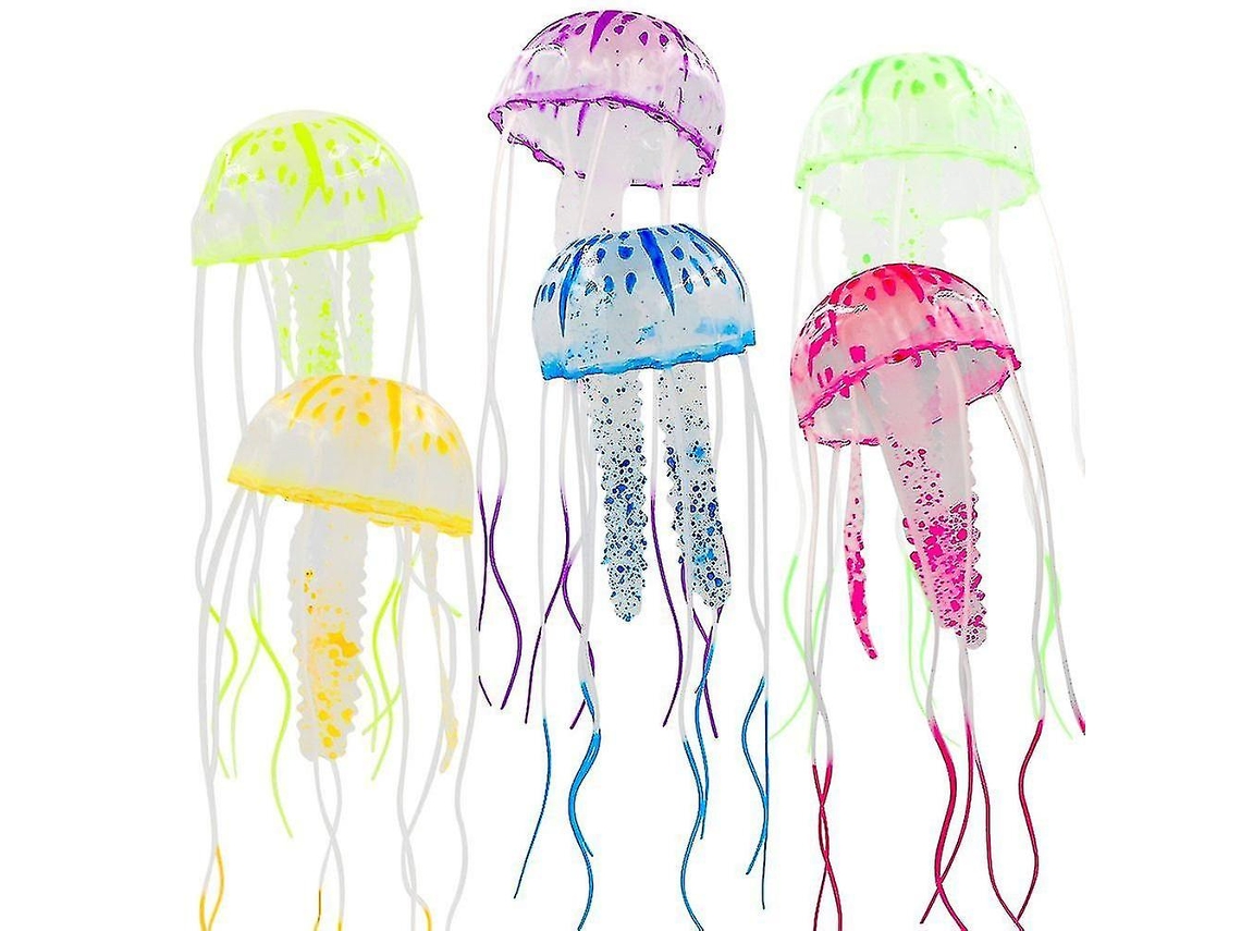 6 piezas de medusas artificiales decorativas para acuario Rosewell