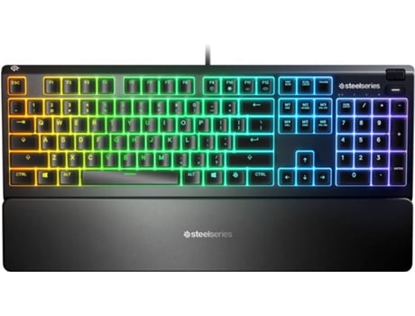 Teclado Gaming STEELSERIES Apex 3 RGB (Membrana - Español - Negro)