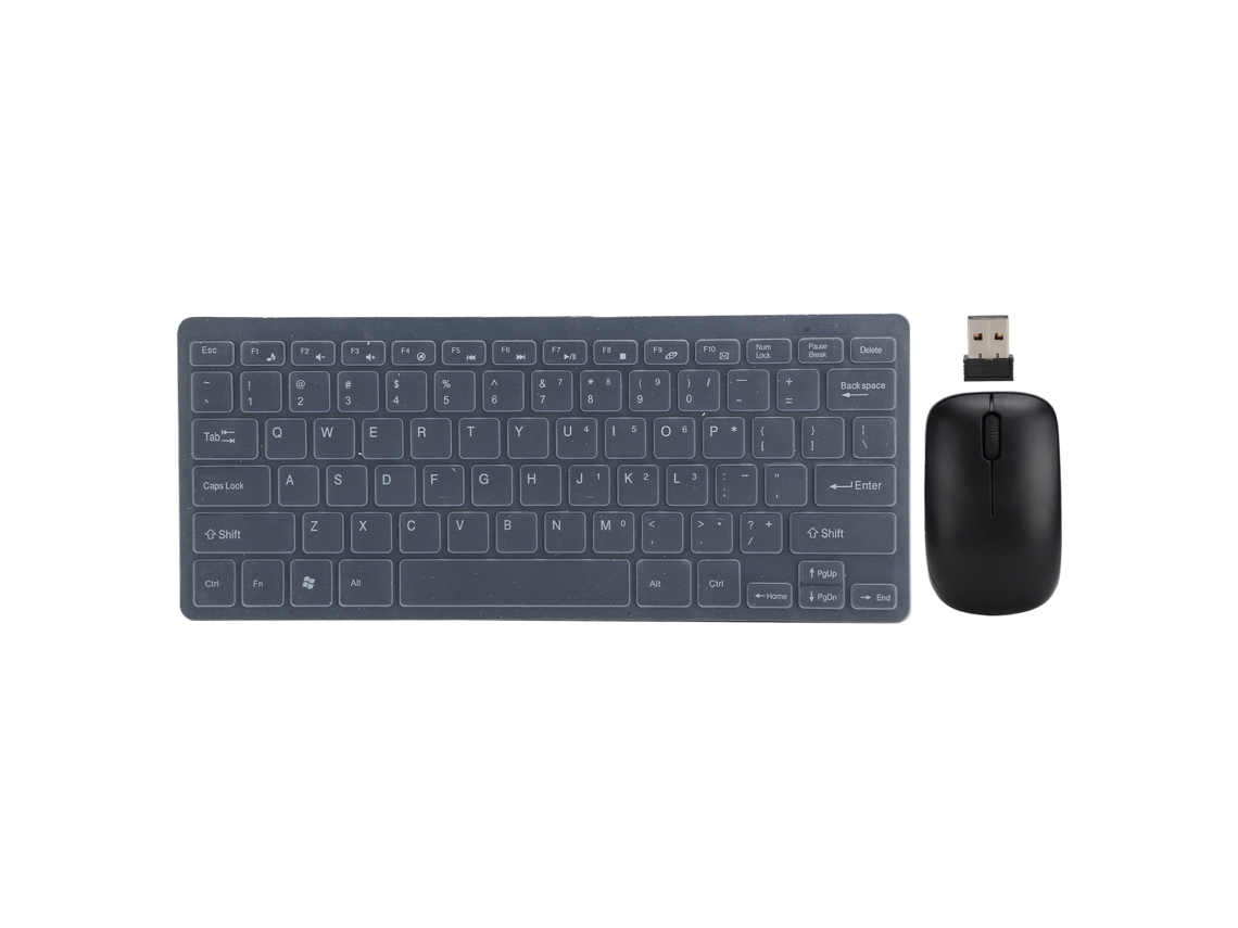 Conjunto De Teclado Y Ratón Inalámbricos K03 Mini 2.4g Con Protector De Pantalla Para El Teclado - Compatible Con Windows/android/ios
