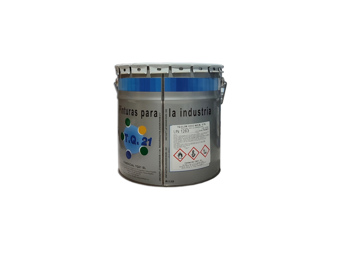 Pintura de caucho clorado para suelos, rotulación RAL 15, claro (RAL 5009 Azul)