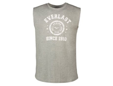 Camiseta sin Mangas de Hombre para Fitness EVERLAST Carole Gris (S)