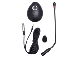 Micrófono De Condensador Cardioide Multifuncional Con Cuello De Cisne Ajustable Para Uso En Escritorio, Aula, Reuniones Y Conferencias.