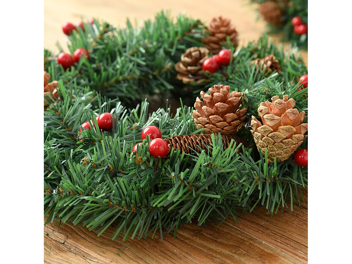 2026-guirnalda Redonda Colgante 300mm Para Navidad Decoración De Árbol Hogar Festivos Reutilizable Fácil Instalación