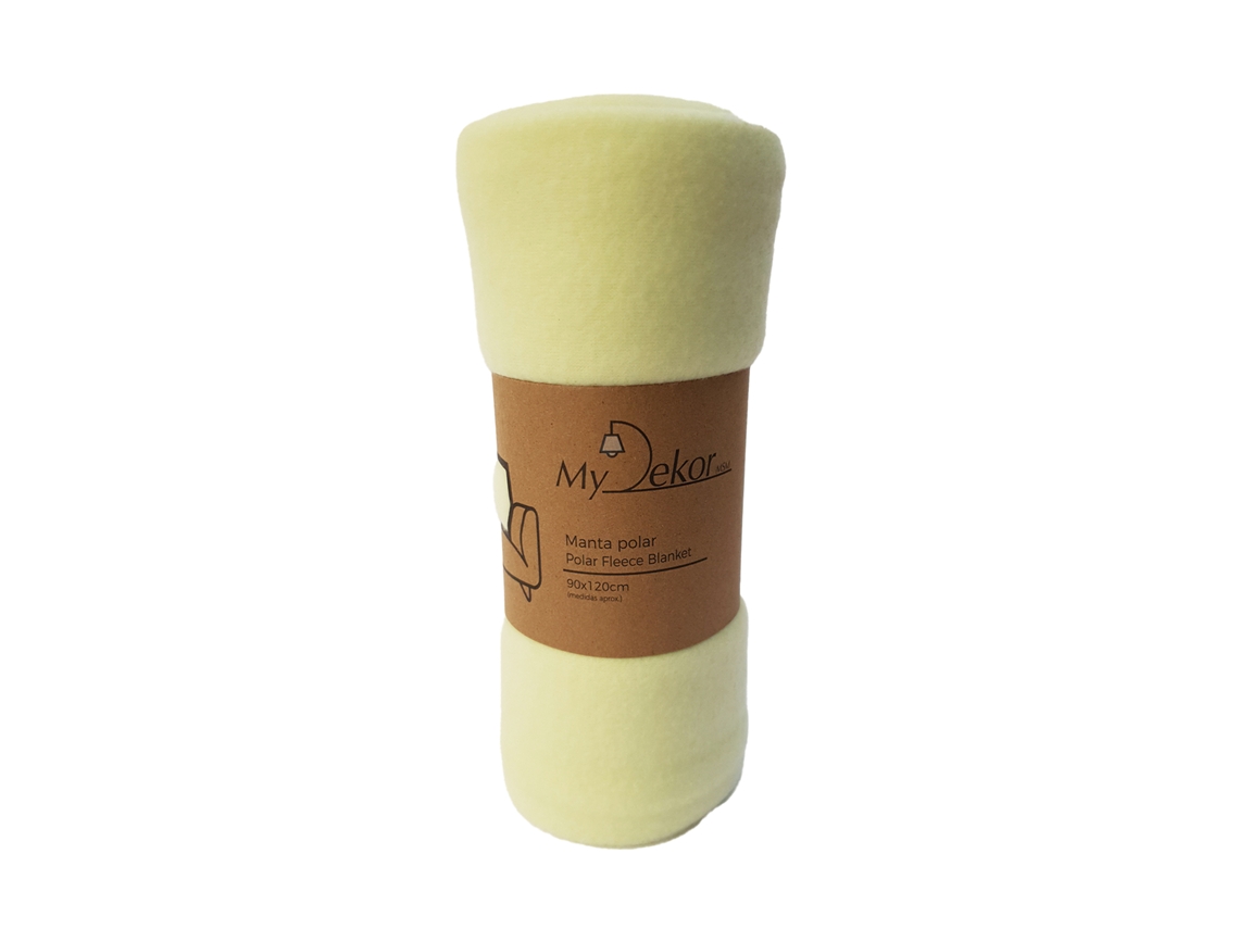 Manta Polar 90x120 Cm 180 G/m2 Amarillo
