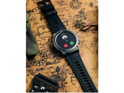 Reloj inteligente para hombres, con pantalla AMOLED de 1,43 pulgadas, resistente al agua, con función de responder y hacer llamadas, monitor de actividad física, frecuencia cardíaca, sueño y Spo2