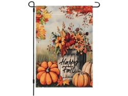 Bandera de jardín de bienvenida de granja de otoño, decoración de Acción de Gracias de otoño NEVEANCE
