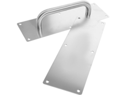 Manilla De Puerta Corredera De Acero Inoxidable Cepillado Con Sistema De Apertura Por Presión, Accesorio Para Centros Comerciales.