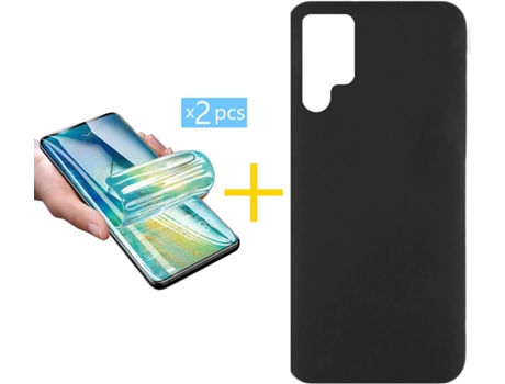 Carcasa + 2 Protectores de Pantalla para Samsung Galaxy S22 Ultra 5G ACCETEL Negro