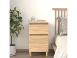 Mesa de Cabeceira LOVELY HOME Mesinha 40X35X70 Cm Cor Carvalho Sonoma