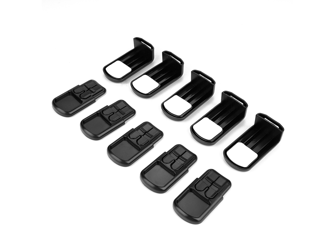Juego De 5 Cerraduras De Seguridad Para Bebés Para Cajones, Armarios Y Puertas - Resistente Color Negro