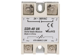 Relé De Estado Sólido Ssr-40va Para Control De Temperatura En Automatización Industrial 24-380v