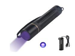 Linterna de luz negra recargable UV Yunzii CF9204 de 365 nm con filtro de vidrio negro