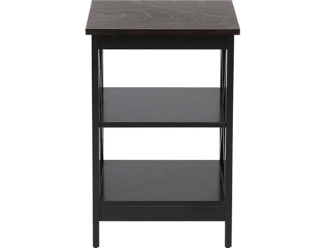 Mesa auxiliar negra 40 x 40 cm BELIANI Foster