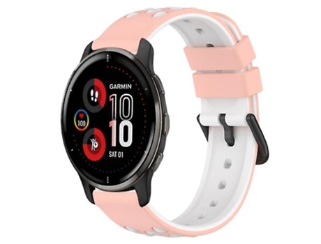 Correa Smartwatch Para Garmin Venu 2 Plus 20Mm Rosa-Blanco VENISYMLIS