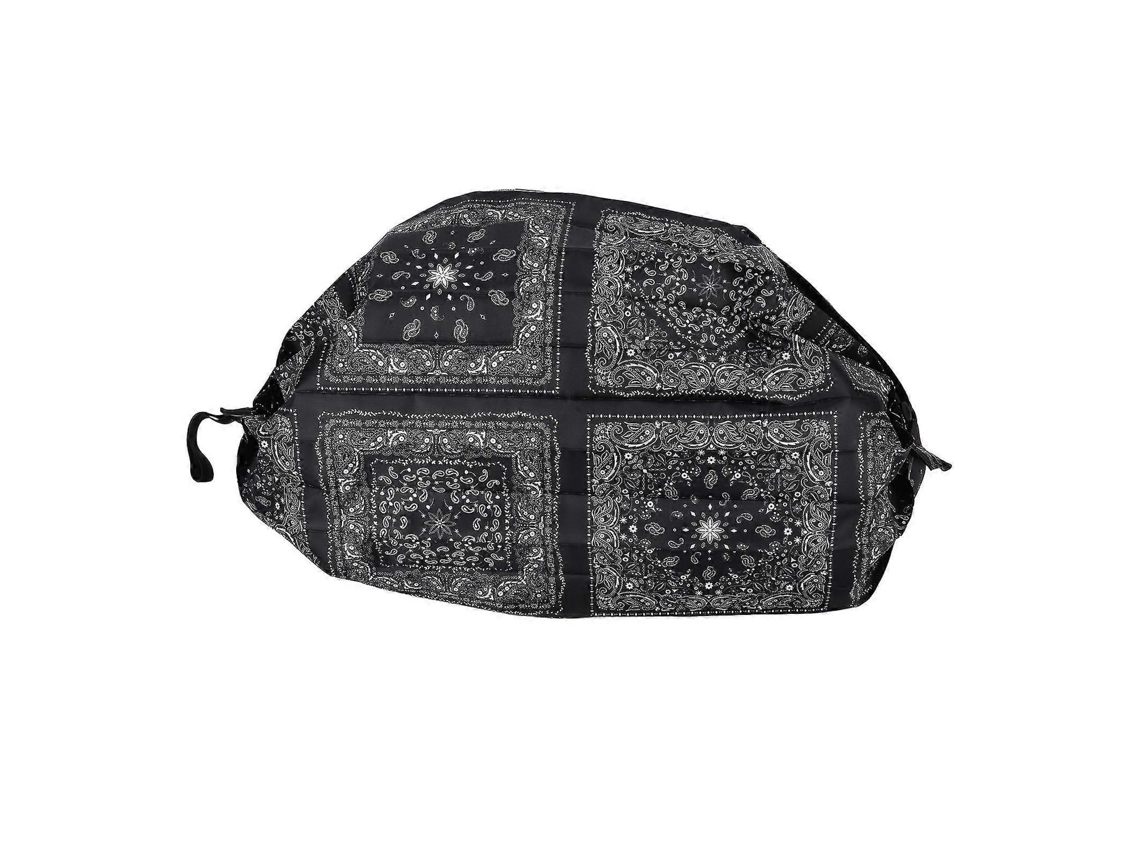 Mochila de compras LM, elegante, plegable, reutilizable, ecológica, ideal para ir de compras y viajar. Negra. Kgz GOKOCO