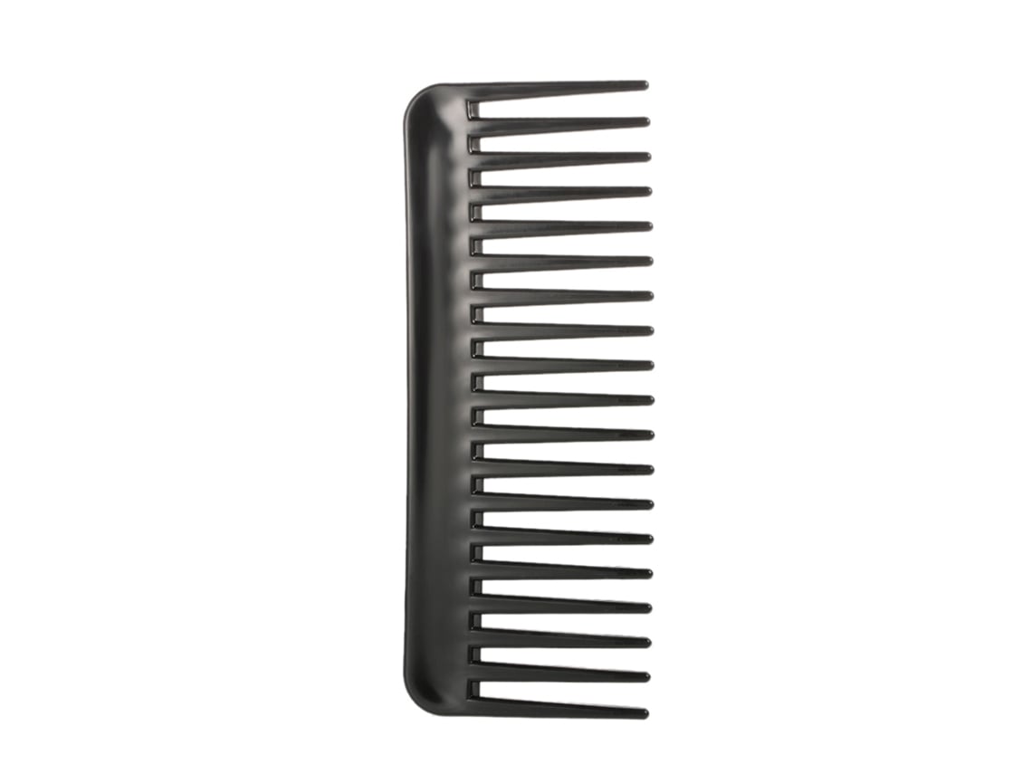 Peine De 19 Dientes Grandes Anchos, Anticaída, Antiestático, Resistente Al Calor, Masaje Scalp, Abs, Negro