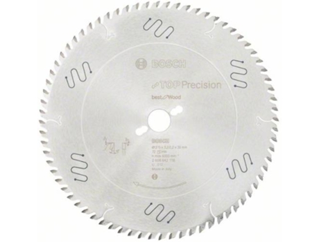Disco de Sierra Circular BOSCH Top Precisión Best para Madera 315x30x3.2 mm - 72
