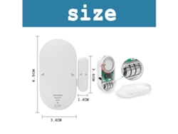 Alarma Para Puertas/ventanas De 130 Db Con Sistema De Seguridad Infantil (blanca) (2 Unidades)*