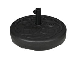 Base para sombrilla con peso, rellenar con arena/agua, Ø56x30,5cm, Negra