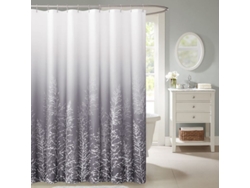2026-cortina De Ducha Linjou De Tela 180x180 Con Ganchos, Impermeable, Quick Dry, Patrón De Árbol
