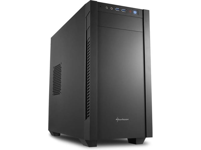 Caja PC SHARKOON S1000 (Micro ATX Tower - Negro)