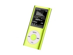 Reproductor MP3 de 1,8 pulgadas reproduciendo música Grabadora de radio FM integrada Reproductor de libros electrónicos con cable USB verde