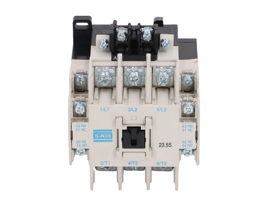 Contacto Ac De 3 Polos 4no 4nc 60a 110v 50/60hz Carcasa Pc Contactos De Cobre Y Plata