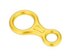 Anillo De Descenso Con Cuerda De 8" Y 35 Kn Para Equipo De Seguridad De Rescate En Escalada, Color Dorado.