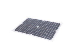 Panel solar portátil (18 V, 30 W, laminado PET, fondo blanco)