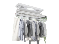 Secadora eléctrica de ropa, mecanismo de elevación ajustable, luz LED integrada, blanca (OEM)