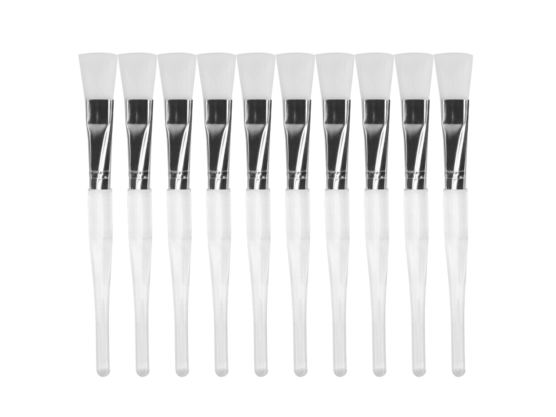 10pcs Brocha Suave De Fibra Fina Para Mascarilla Facial Herramienta Diy De Cuidado De La Piel