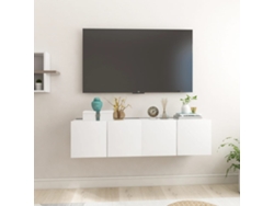 Estantería/Muebles de TV para Pared 2 Pzs 60X30X30 Cm Blanco