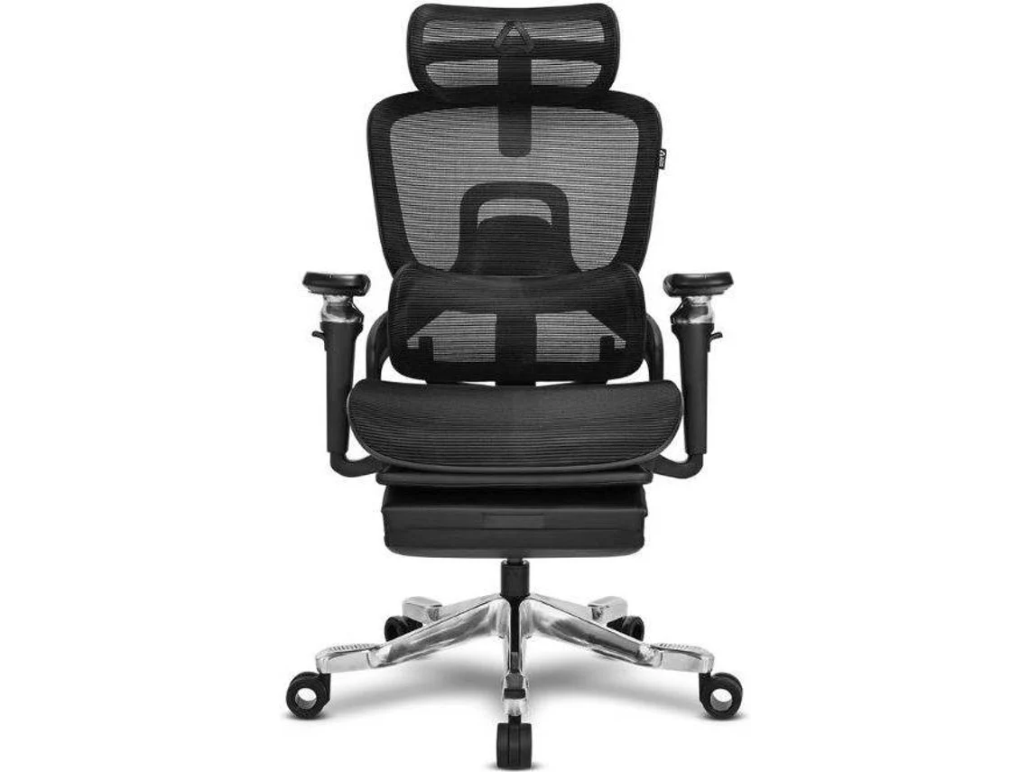 Silla Gaming ALPHA GAMER Swell (Hasta 130 kg - Elevador de Gas Clase 4 - Negro)