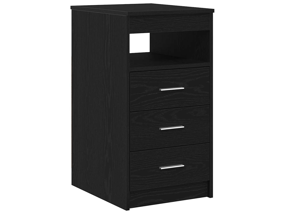 Maison Exclusive - Cajonera De Madera Contrachapada Roble Negro 40x50x76 Cm
